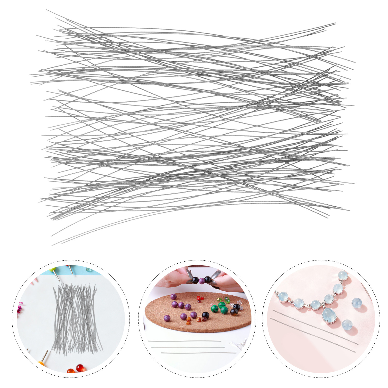 Jewelry Making Thread - 200 agujas para enhebrar cuentas, herramienta