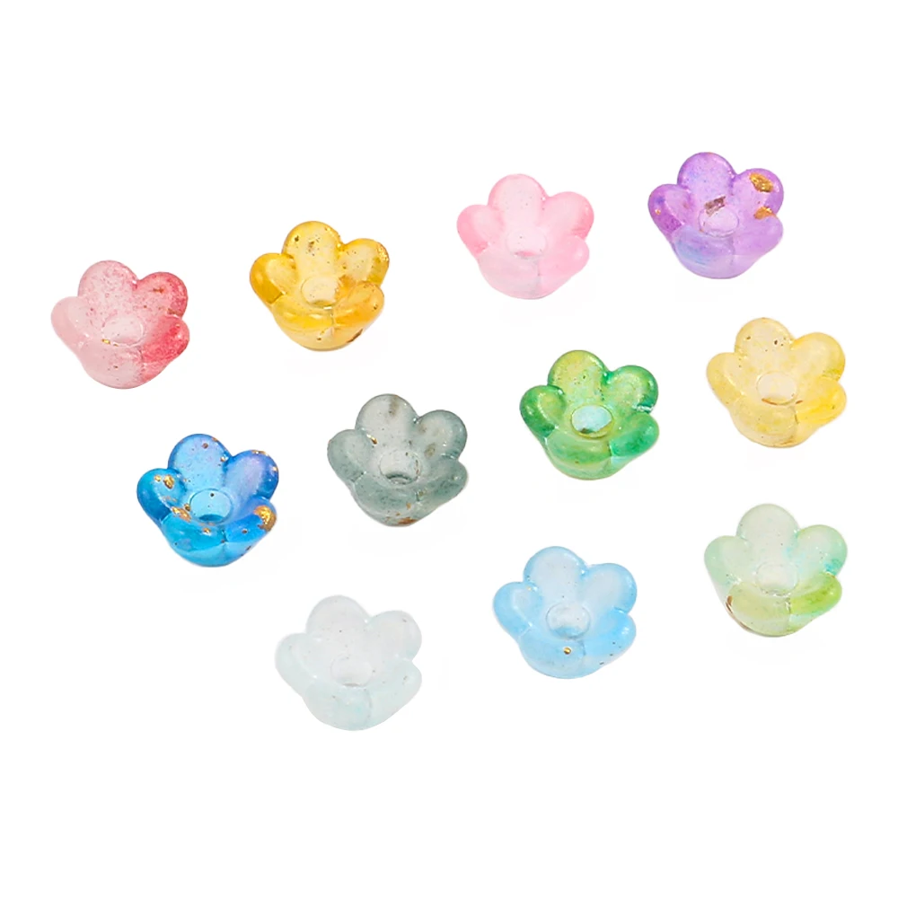 Bead Cap Flower - 300 Uds. Cuentas acrílicas de Color