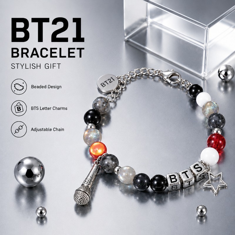 Jewelry Making Accessories - Pulsera de cuentas negra y roja
