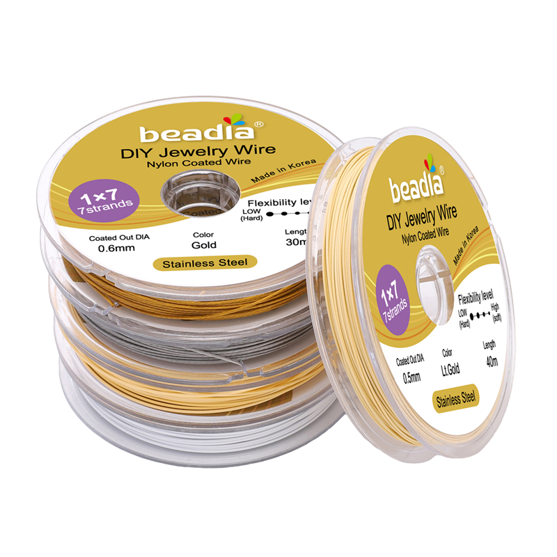 30-50M/Rollo de Cable de Acero - Jewelry Making Gold Wire reseña y precio