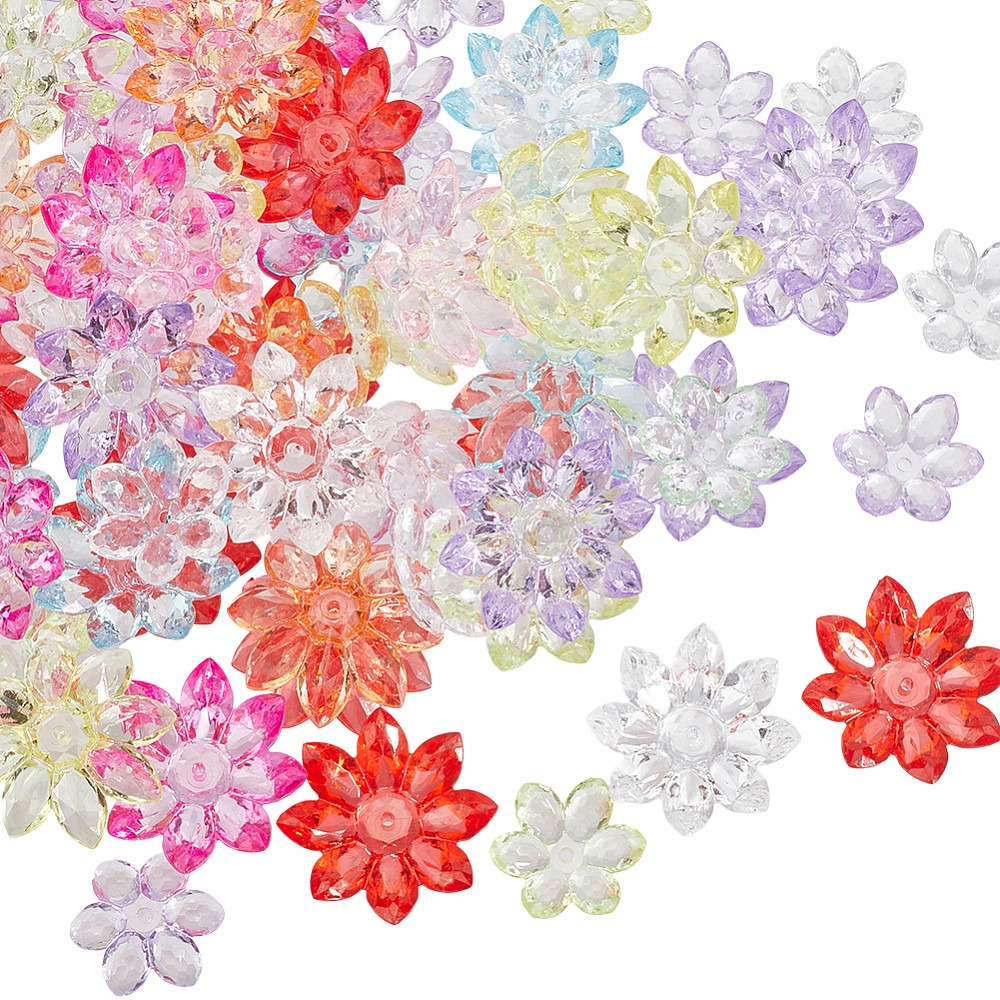 80 piezas, 2 estilos, tapas de - Bead Cap Flower reseña y precio
