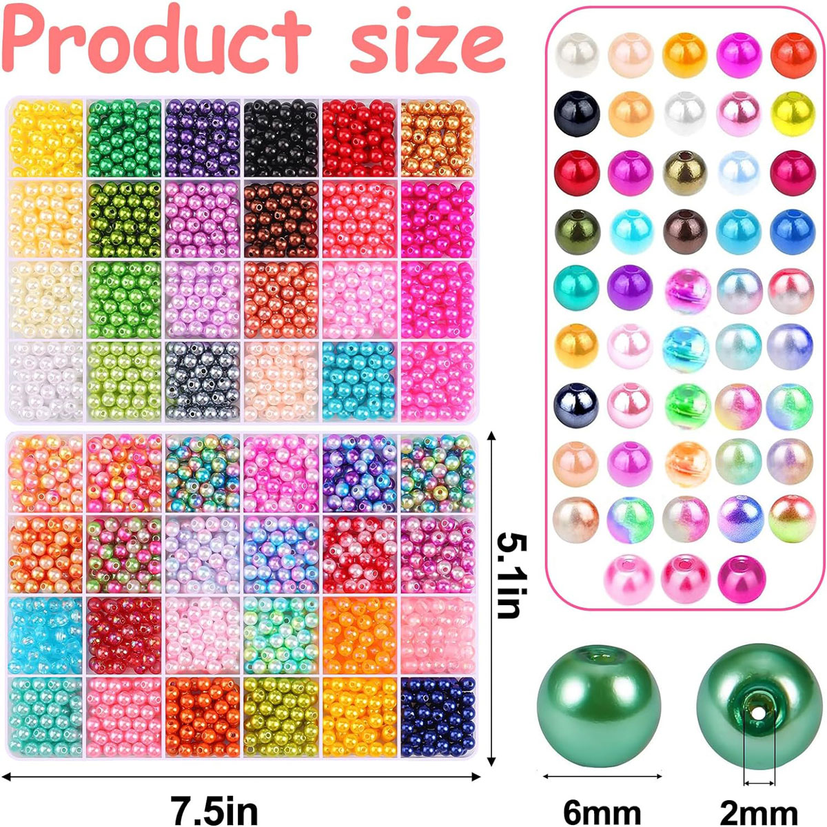 2400 Uds. 48 compartimentos jo - Bead Organizer Tray reseña y precio