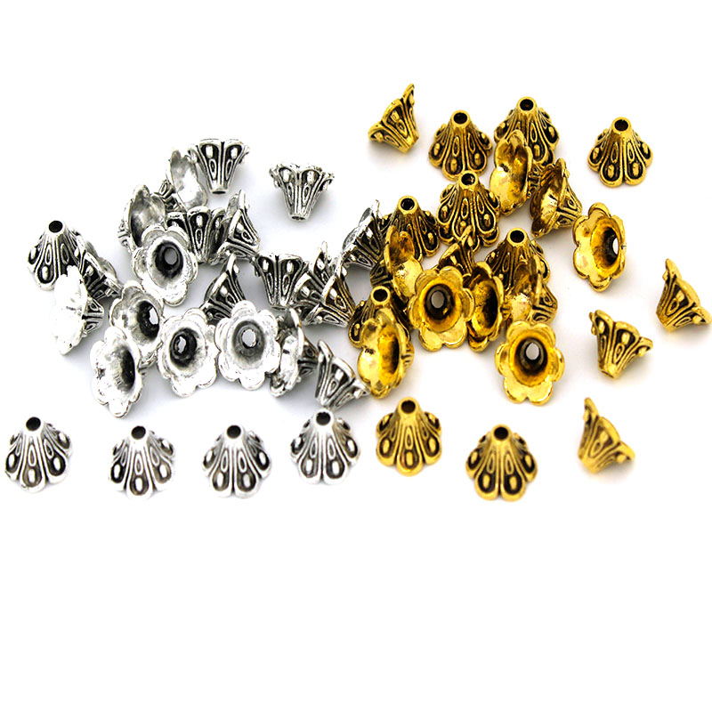 30 Uds. De tapas de cuentas de - Bead Cap Flower reseña y precio
