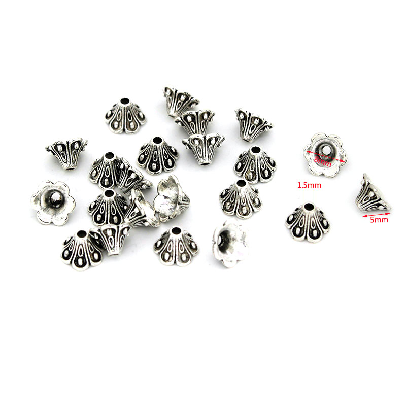 30 Uds. De tapas de cuentas de - Bead Cap Flower reseña y precio