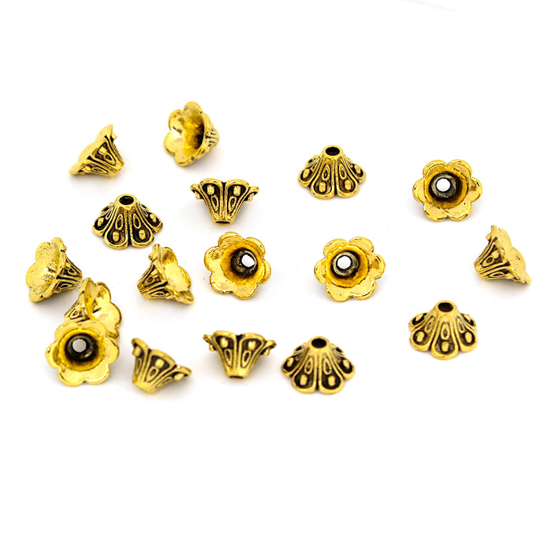 30 Uds. De tapas de cuentas de - Bead Cap Flower reseña y precio